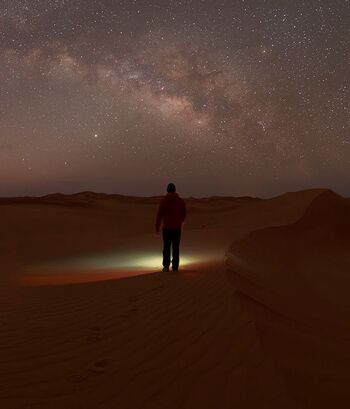 Nachts in der Sahara