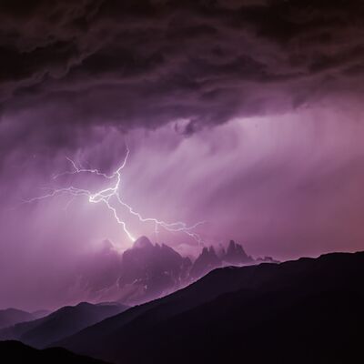 2. Platz: Georg Kantioler - Gewitter über Villösser Geisler